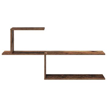 Wandregal Altholz 122 x 18 x 60 cm Holzwerkstoff