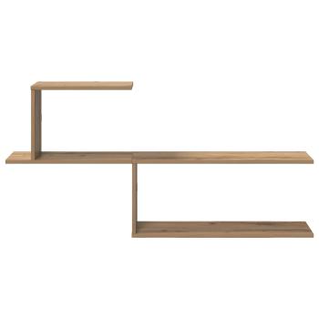 Wandregal Artisan-Eiche 122 x 18 x 60 cm Holzwerkstoff