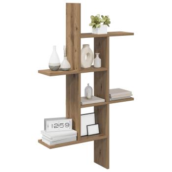 Wandregal Artisan-Eiche 61 x 15 x 102 cm Holzwerkstoff