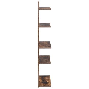 Wandregal Raucheiche 48,5 x 15 x 101 cm Holzwerkstoff
