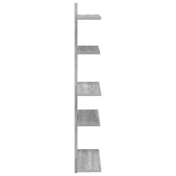Wandregal Sonoma-Grau 48,5 x 15 x 101 cm Holzwerkstoff
