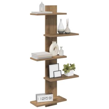 Wandregal Artisan-Eiche 48,5 x 15 x 101 cm Holzwerkstoff