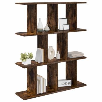 Wandregal Raucheiche 80 x 20 x 96 cm Holzwerkstoff