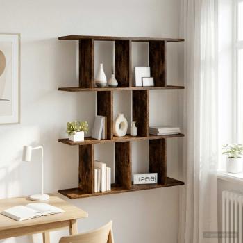 Wandregal Raucheiche 102 x 20 x 96 cm Holzwerkstoff