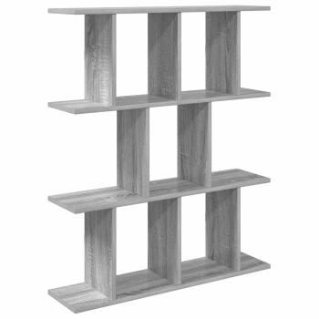 Wandregal Sonoma-Grau 102 x 20 x 96 cm Holzwerkstoff