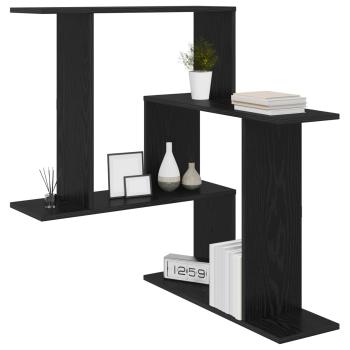 Wandregal Schwarze Eiche 67 x 67 x 87 cm Holzwerkstoff