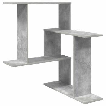 Wandregal Betongrau 67 x 67 x 87 cm Holzwerkstoff