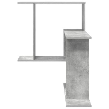 Wandregal Betongrau 67 x 67 x 87 cm Holzwerkstoff