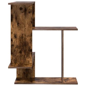Wandregal Raucheiche 67 x 67 x 87 cm Holzwerkstoff