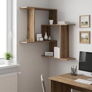 ARDEBO.de - Wandregal Artisan-Eiche 67 x 67 x 87 cm Holzwerkstoff