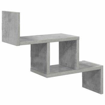 Wandregal Betongrau 48 x 15 x 42 cm Holzwerkstoff