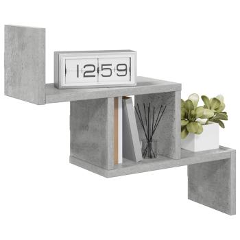 Wandregal Betongrau 48 x 15 x 42 cm Holzwerkstoff
