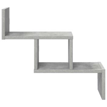 Wandregal Betongrau 48 x 15 x 42 cm Holzwerkstoff