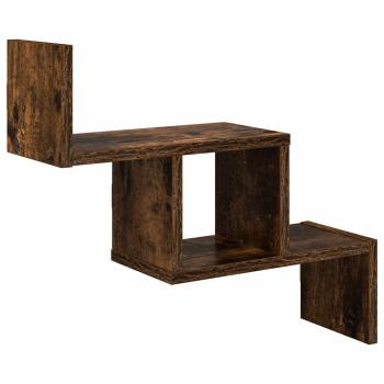 Wandregal Raucheiche 48 x 15 x 42 cm Holzwerkstoff