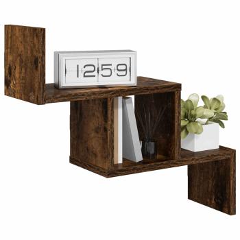 Wandregal Raucheiche 48 x 15 x 42 cm Holzwerkstoff