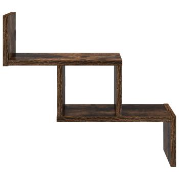 Wandregal Raucheiche 48 x 15 x 42 cm Holzwerkstoff