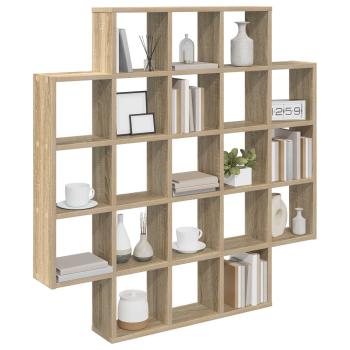 Wandregal Sonoma-Eiche 100 x 13 x 100 cm Holzwerkstoff