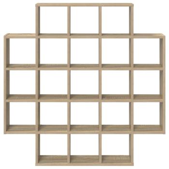 Wandregal Sonoma-Eiche 100 x 13 x 100 cm Holzwerkstoff