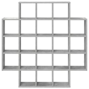 Wandregal Betongrau 100 x 13 x 100 cm Holzwerkstoff