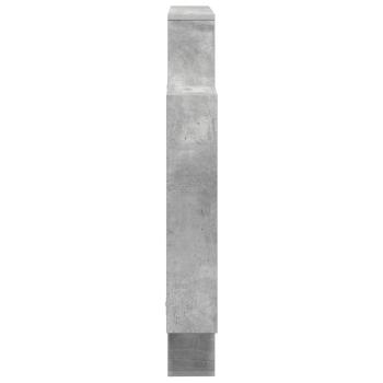 Wandregal Betongrau 100 x 13 x 100 cm Holzwerkstoff