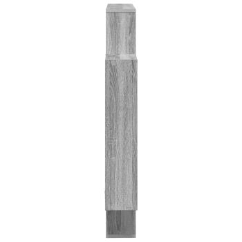 Wandregal Sonoma-Grau 100 x 13 x 100 cm Holzwerkstoff