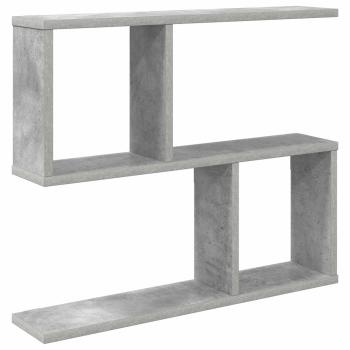 Wandregal Betongrau 60 x 12 x 50,5 cm Holzwerkstoff
