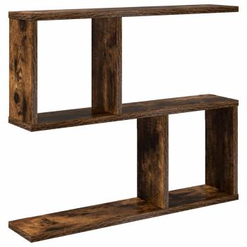 Wandregal Raucheiche 60 x 12 x 50,5 cm Holzwerkstoff