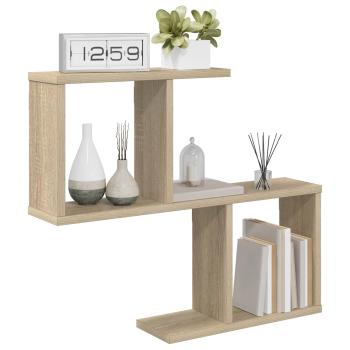 Wandregal Sonoma-Eiche 60 x 12 x 50,5 cm Holzwerkstoff