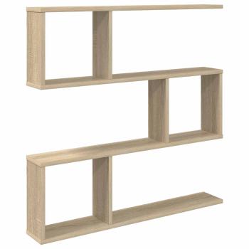 Wandregal Sonoma-Eiche 80 x 12 x 79,5 cm Holzwerkstoff