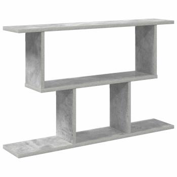 Wandregal Betongrau 80 x 15 x 50,5 cm Holzwerkstoff