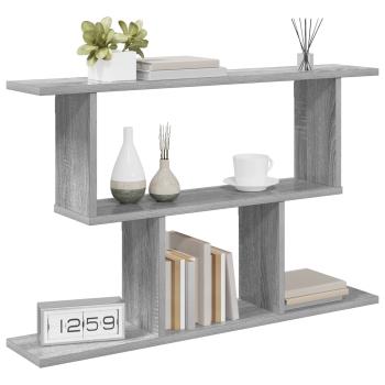 Wandregal Sonoma-Grau 80 x 15 x 50,5 cm Holzwerkstoff