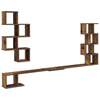 Wandmontiertes TV-Regal Altholz 180 x 15 x 94 cm Holzwerkstoff