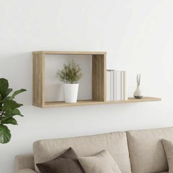 ARDEBO.de - Schweberegale Sonoma-Eiche 80 x 15 x 30 cm Holzwerkstoff