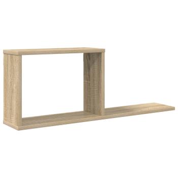 Schweberegale Sonoma-Eiche 80 x 15 x 30 cm Holzwerkstoff