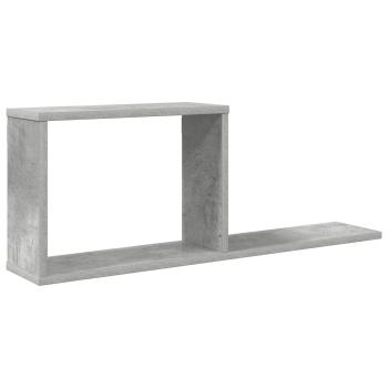 Schweberegale Betongrau 80 x 15 x 30 cm Holzwerkstoff