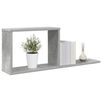 Schweberegale Betongrau 80 x 15 x 30 cm Holzwerkstoff