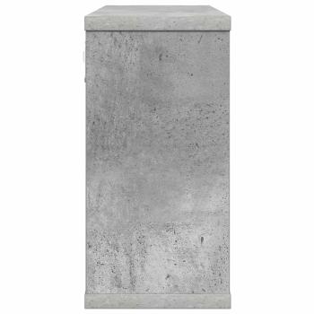 Schweberegale Betongrau 80 x 15 x 30 cm Holzwerkstoff