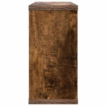 Schweberegale 2 Stk. Raucheiche 80 x 15 x 30 cm Holzwerkstoff