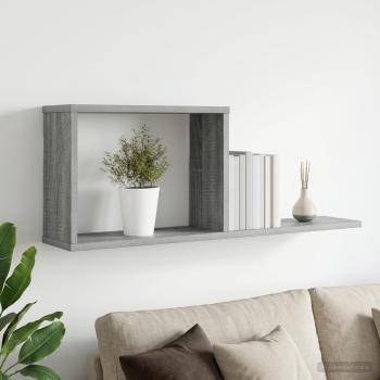 ARDEBO.de - Schweberegale Sonoma-Grau 80 x 15 x 30 cm Holzwerkstoff