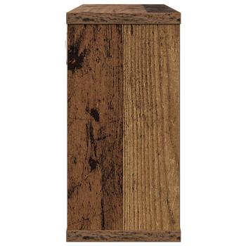 Schweberegale 2 Stk. Altholz 80 x 15 x 30 cm Holzwerkstoff