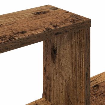 Schweberegale 2 Stk. Altholz 80 x 15 x 30 cm Holzwerkstoff