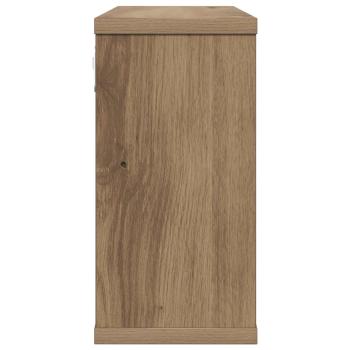 Schweberegale 2 Stk. Artisan-Eiche 80 x 15 x 30 cm