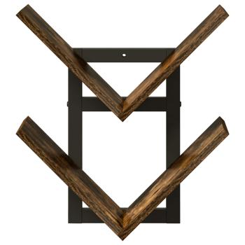 Wandregal 2 stk. Raucheiche 43 x 15 x 47 cm