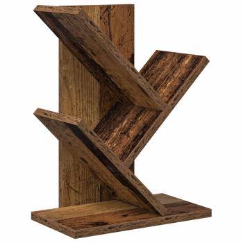 Baumb?cherregal 3-st?ckig 30 x 18 x 40 cm Holzwerkstoff Altholz