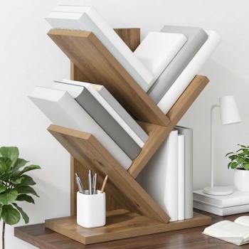 ARDEBO.de - Baumb?cherregal 3-st?ckig 30 x 18 x 40 cm Holzwerkstoff