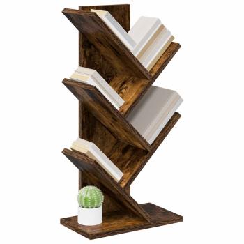 Baumbücherregal 4-stöckig 30 x 18 x 60 cm Holzwerkstoff