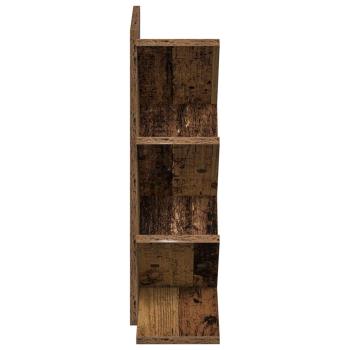 Baumbücherregal 4-stöckig 30 x 18 x 60 cm Holzwerkstoff Altholz