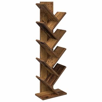 Baumbücherregal 6-stöckig 30 x 18 x 100 cm Holzwerkstoff