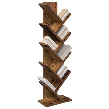 Baumbücherregal 6-stöckig 30 x 18 x 100 cm Holzwerkstoff