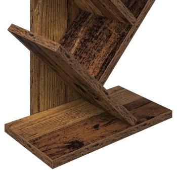 Baumbücherregal 6-stöckig 30 x 18 x 100 cm Holzwerkstoff